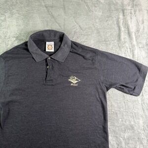 VTG Yachtclub Maui Polo Shirt Mens L Large Striped Embroidered Logo Casual